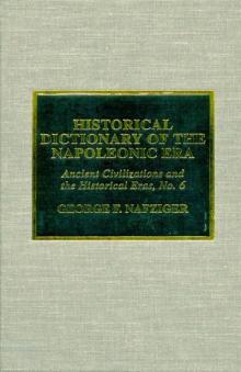 Historical Dictionary of the Napoleonic Era