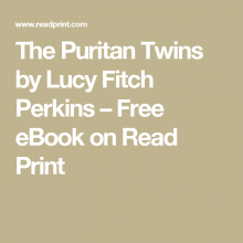 The Puritan Twins