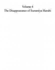 Volume 4 - The Disappearance of Suzumiya Haruhi