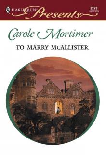 To Marry McAllister