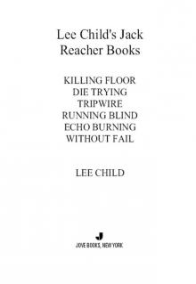 Lee Child's Jack Reacher Books 1-6