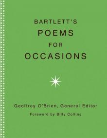 Bartlett's Poems for Occasions