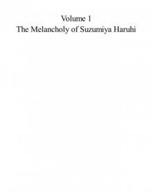 Volume 1 - The Melancholy of Suzumiya Haruhi