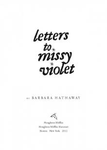 Letters to Missy Violet